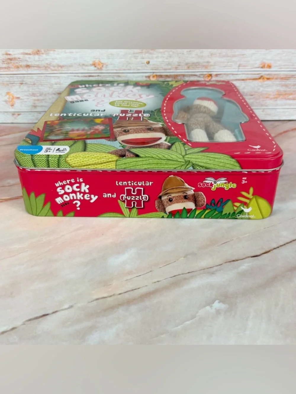 SockJungle 🙈 Where is Sock Monkey? Game and Lenticular Puzzle EUC